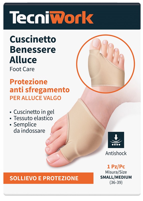 BENESSERE ALLUCE CUSCINETTO SMALL/MEDIUM 1 PEZZO - Farmasanitas 