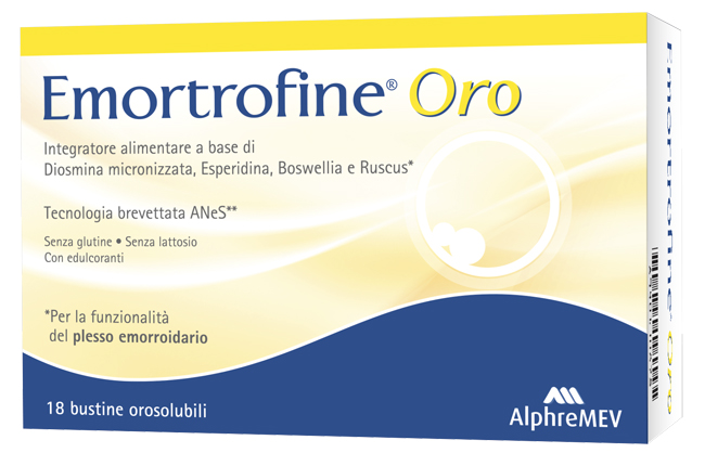 EMORTROFINE ORO 18 BUSTINE DA 3 G - Farmasanitas 