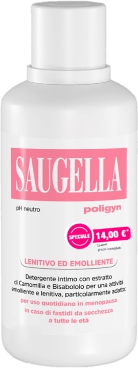 SAUGELLA POLIGYN PH NEUTRO LENITIVO ED EMOLLIENTE 500 ML TAGLIO PREZZO - Farmasanitas 