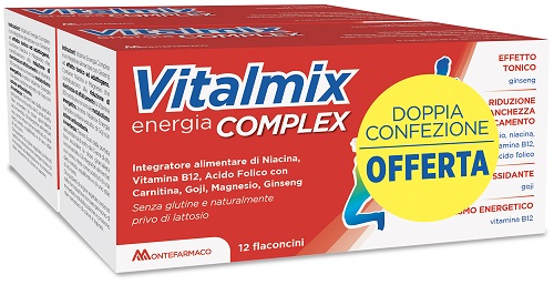VITALMIX COMPLEX BIPACK 2 CONFEZIONI DA 12 FLACONCINI DA 12 ML - Farmasanitas 