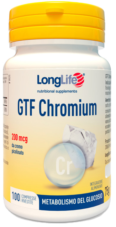 LONGLIFE GTF CHROMIUM 100 COMPRESSE RIVESTITE - Farmasanitas 