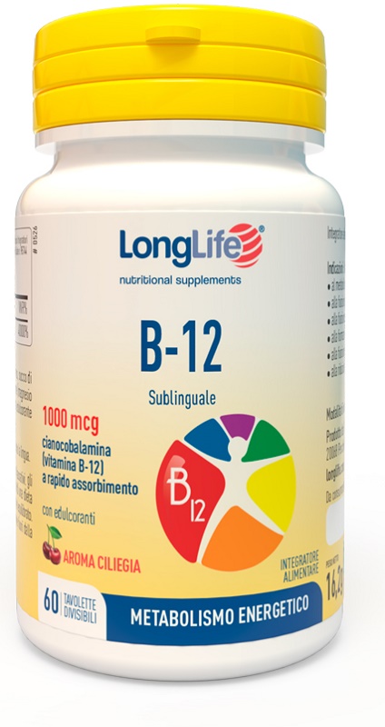 LONGLIFE B12 1000 MCG 60 TAVOLETTE - Farmasanitas 