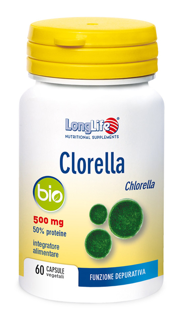 LONGLIFE CLORELLA BIO 60 CAPSULE VEGETALI - Farmasanitas 