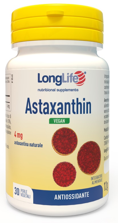LONGLIFE ASTAXANTHIN 30 PERLE VEGETALI - Farmasanitas 