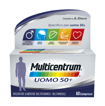 MULTICENTRUM UOMO 50+ 60 COMPRESSE - Farmasanitas 