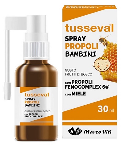 TUSSEVAL GOLA PROPOLI SPRAY PER BAMBINI 30 ML - Farmasanitas 