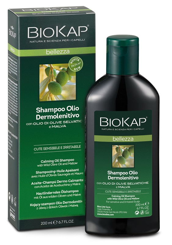 BIOKAP BELLEZZA SHAMPOO OLIO DERMOLENITIVO 200 ML BIOSLINE - Farmasanitas 