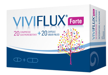 VIVIFLUX FORTE 20 COMPRESSE GASTRORESISTENTI + 20 CAPSULE LIQUID FILLER - Farmasanitas 