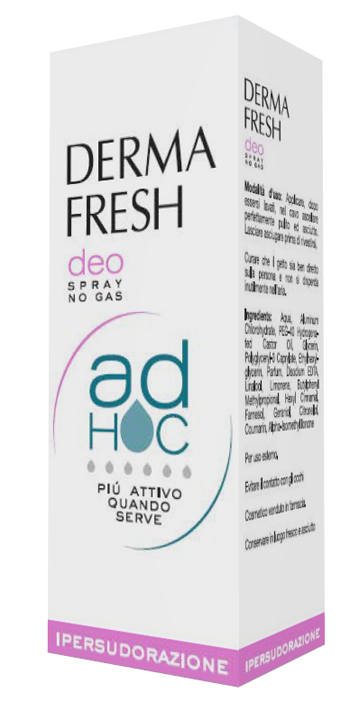 DERMAFRESH DEO SPRAY NO GAS AD HOC IPERSUDORAZIONE DEODORANTE 100 ML - Farmasanitas 