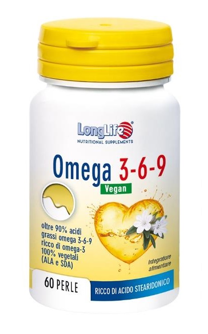 LONGLIFE OMEGA 3-6-9 VEGAN 750 MG 60 PERLE VEGETALI - Farmasanitas 