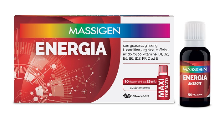 MASSIGEN ENERGIA 10 FLACONI DA 25 ML - Farmasanitas 