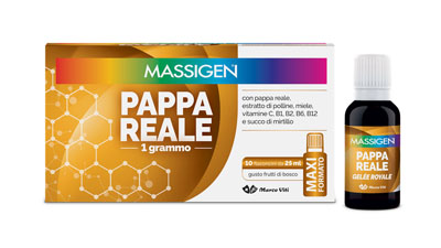 MASSIGEN PAPPA REALE 10 FLACONI DA 25 ML - Farmasanitas 