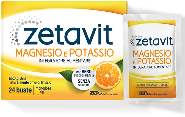 ZETAVIT MAGNESIO POTASSIO 24 BUSTINE DA 4 G - Farmasanitas 