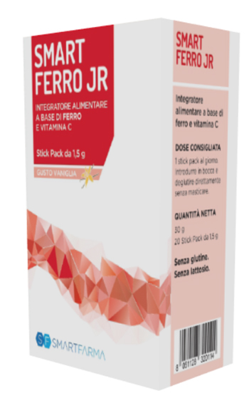 SMART FERRO JR 20 STICK PACK GUSTO VANIGLIA - Farmasanitas 