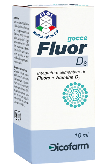 FLUOR D3 GOCCE 10 ML - Farmasanitas 