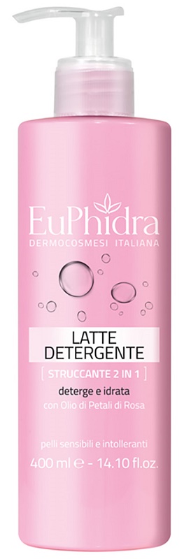 EUPHIDRA LATTE DETERGENTE STRUCCANTE 2IN1 400 ML - Farmasanitas 