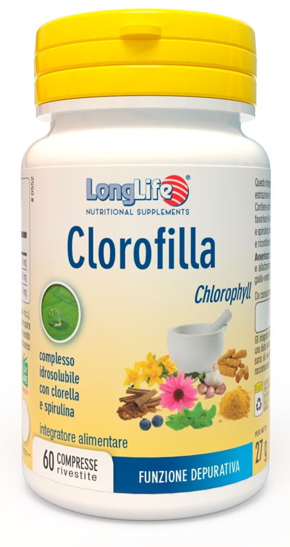 LONGLIFE CLOROFILLA 60 COMPRESSE RIVESTITE - Farmasanitas 
