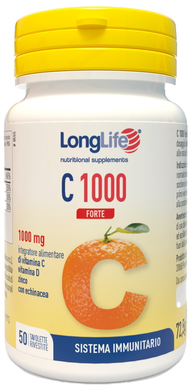 LONGLIFE C 1000 FORTE 50 TAVOLETTE - Farmasanitas 
