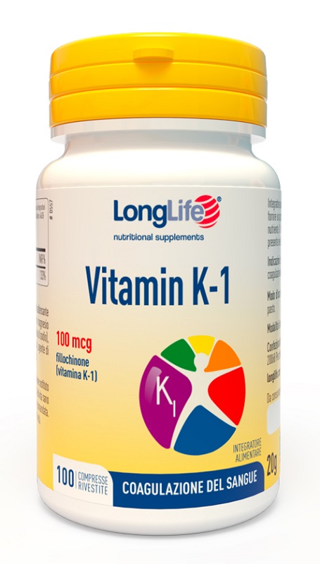 LONGLIFE VITAMIN K 100MCG 100 COMPRESSE RIVESTITE - Farmasanitas 