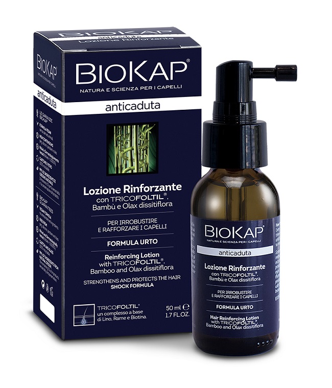 BIOKAP LOZIONE RINFORZANTE ANTICADUTA CON TRICOFOLTIL NUOVA FORMULA 50 ML - Farmasanitas 