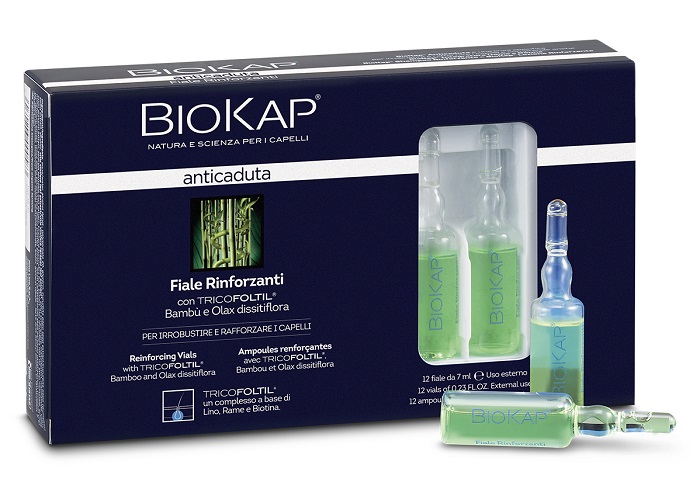 BIOKAP FIALE RINFORZANTI ANTICADUTA CON TRICOLTIL 12 PEZZI DA 7 ML NEW - Farmasanitas 