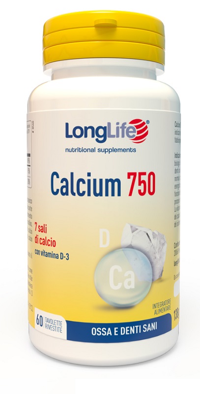 LONGLIFE CALCIUM 750 MG 60 TAVOLETTE - Farmasanitas 