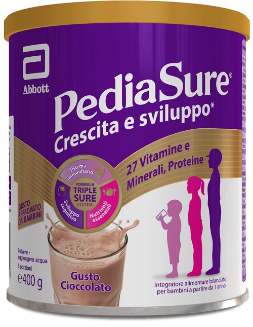 PEDIASURE CRESCITA&SVILUPPO CIOCCOLATO 400 G - Farmasanitas 