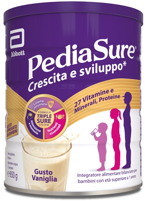 PEDIASURE CRESCITA&SVILUPPO VANIGLIA 850 G - Farmasanitas 