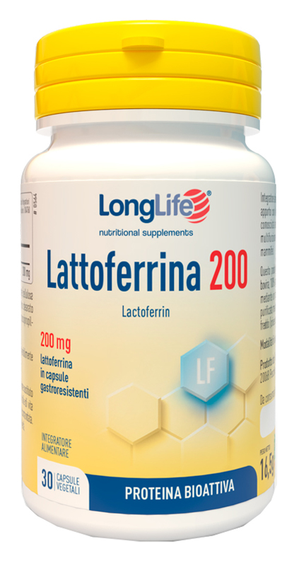 LONGLIFE LATTOFERRINA200 30 CAPSULE VEGETALI DA 550 MG - Farmasanitas 