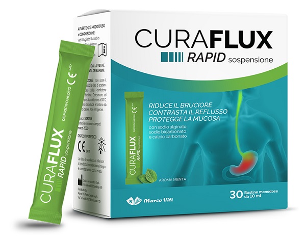 CURAFLUX RAPID SOSPENSIONE ORALE 30 BUSTINE - Farmasanitas 