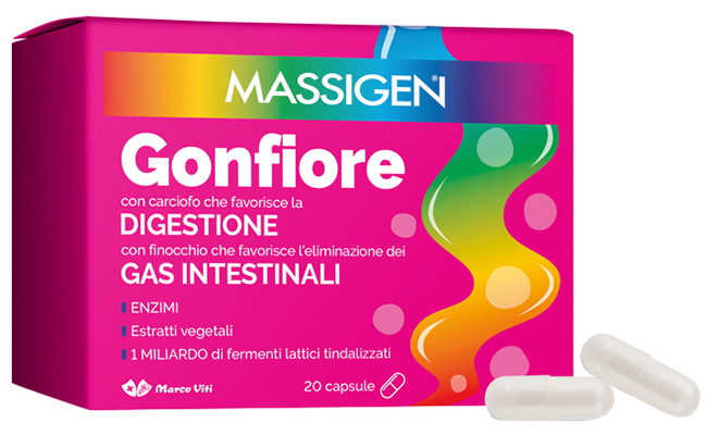 MASSIGEN GONFIORE 20 CAPSULE - Farmasanitas 