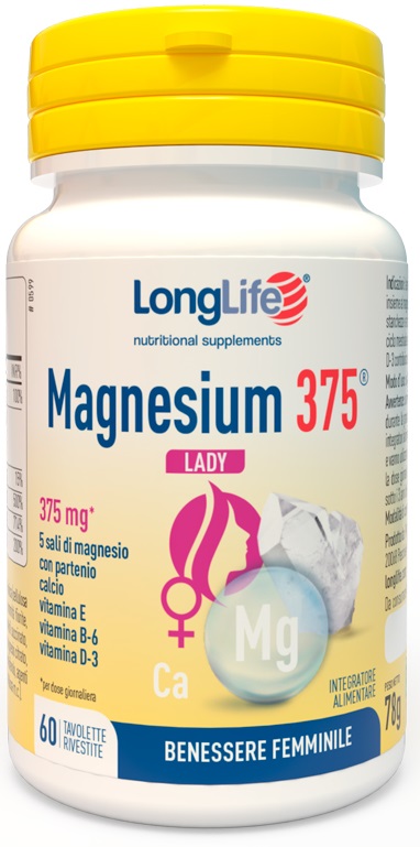 LONGLIFE MAGNESIUM 375 LADY 60 TAVOLETTE - Farmasanitas 