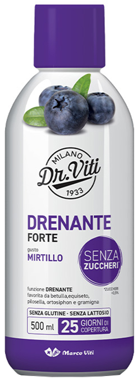 DRENANTE FORTE MIRTILLO 500 ML - Farmasanitas 