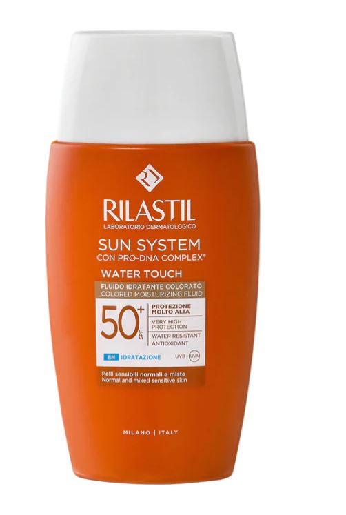 RILASTIL SUN SYSTEM WATER TOUCH COLOR FLUIDO SPF50+ 50 ML - Farmasanitas 