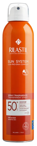 RILASTIL SUN SYSTEM TRASPARENT SPRAY SPF50+ 200 ML - Farmasanitas 
