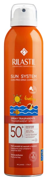 RILASTIL SUN SYSTEM BABY TRANSPARENT SPRAY SPF50+ 200 ML - Farmasanitas 