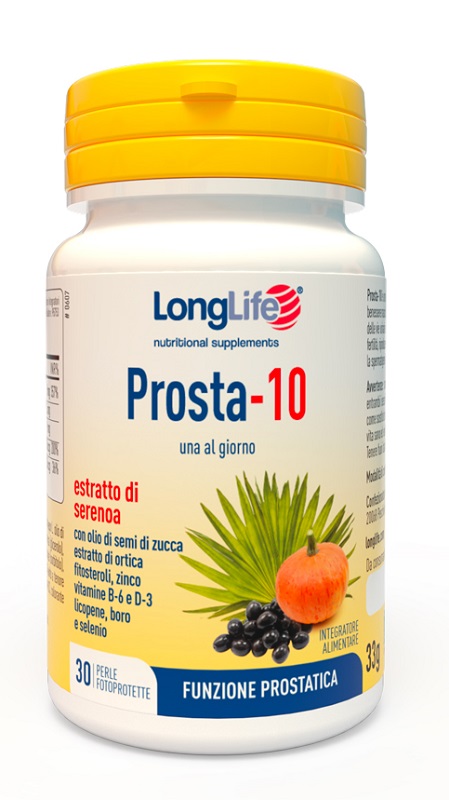 LONGLIFE PROSTA-10 30 PERLE FOTOPROTETTE - Farmasanitas 