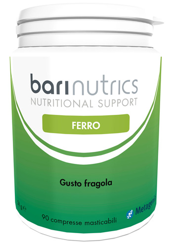 BARINUTRICS FERRO FRAGOLA ITA 90 COMPRESSE - Farmasanitas 