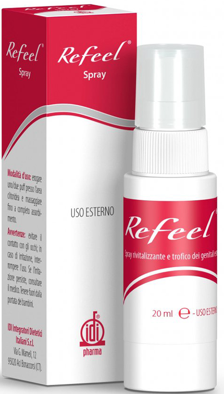 REFEEL SPRAY RIVITALIZZANTE E TROFICO DEI GENITALI ESTERNI FEMMINILI 20 ML - Farmasanitas 