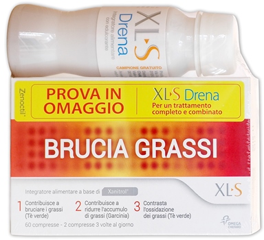 XLS BRUCIA GRASSI 60 COMPRESSE + FLACONCINO XLS DRENA - Farmasanitas 