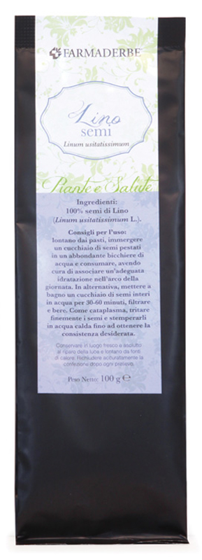 LINO SEMI PIANTA OFFICINALE 100 G - Farmasanitas 