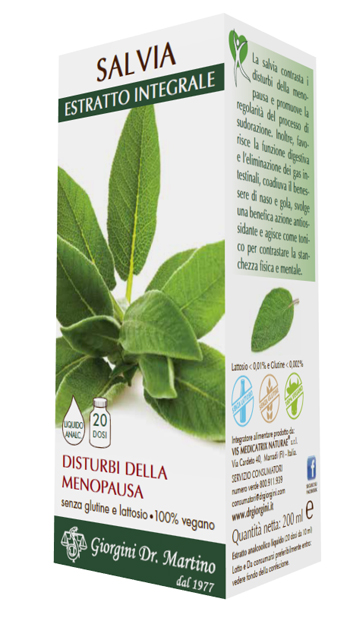 SALVIA ESTRATTO INTEGRALE 200 ML - Farmasanitas 