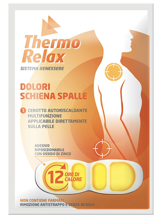 THERMORELAX CEROTTO AUTORISCALDANTE DOLORE SCHIENA/SPALLE 1 PEZZO - Farmasanitas 