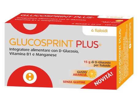 GLUCOSPRINT PLUS ARANCIA 6 FIALOIDI DA 25 ML - Farmasanitas 