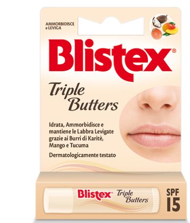 BLISTEX TRIPLE BUTTERS STICK LABBRA - Farmasanitas 