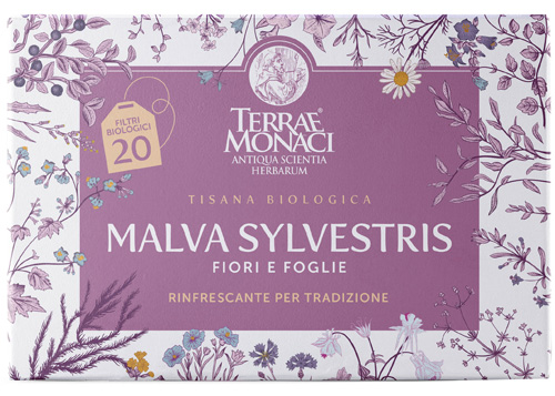 TERRAE MONACI MALVA SYLVESTRIS TISANA BIO 20 FILTRI - Farmasanitas 