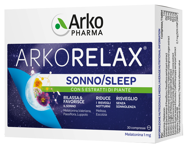 ARKORELAX SONNO 30 COMPRESSE - Farmasanitas 