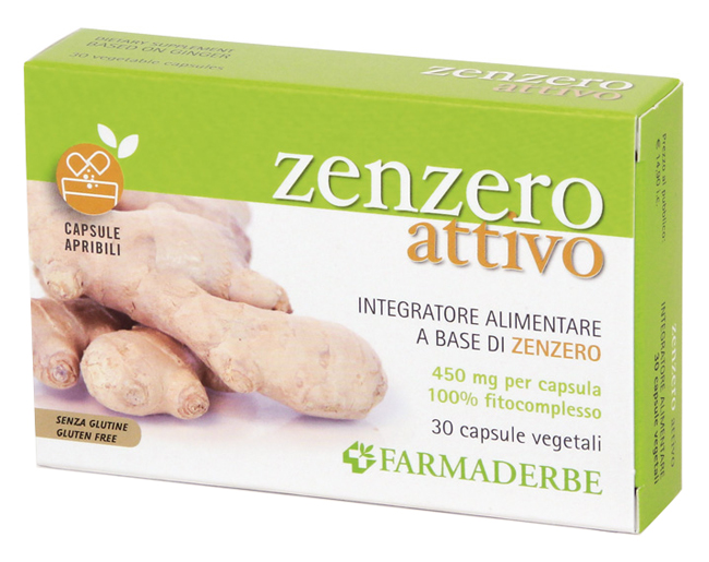 ZENZERO ATTIVO 30 CAPSULE VEGETALI - Farmasanitas 