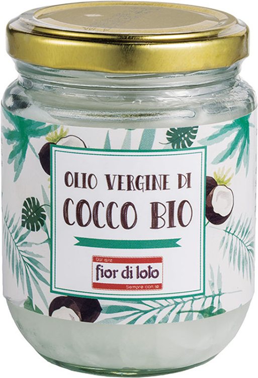 FIOR DI LOTO OLIO VERGINE DI COCCO BIO 200 ML - Farmasanitas 