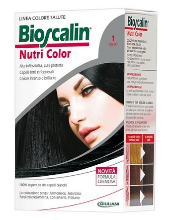 BIOSCALIN NUTRI COLOR 1 NERO SINCROB 124 ML - Farmasanitas 